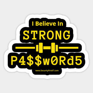 Strong Passwords Sticker